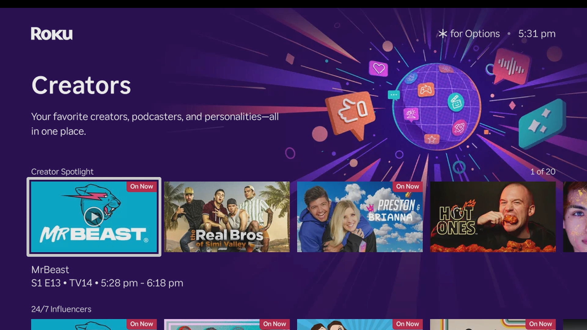 Roku Introduces Creator Destination - Image - Roku