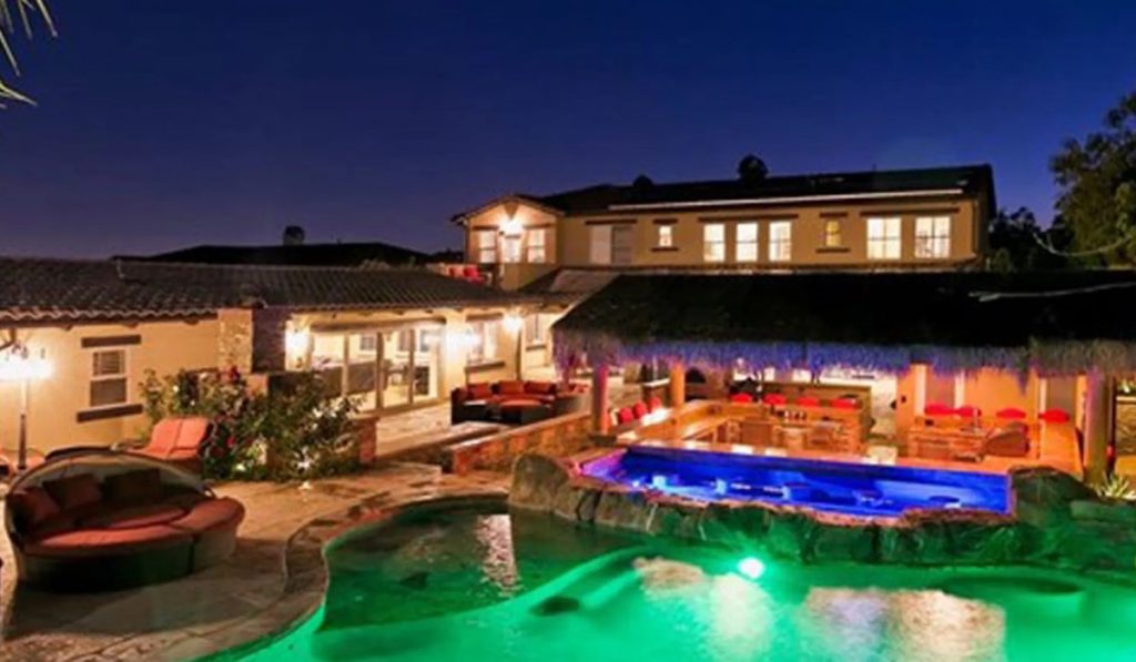 Ribeiro owns an 8-bedroom mansion in Granada Hills, California