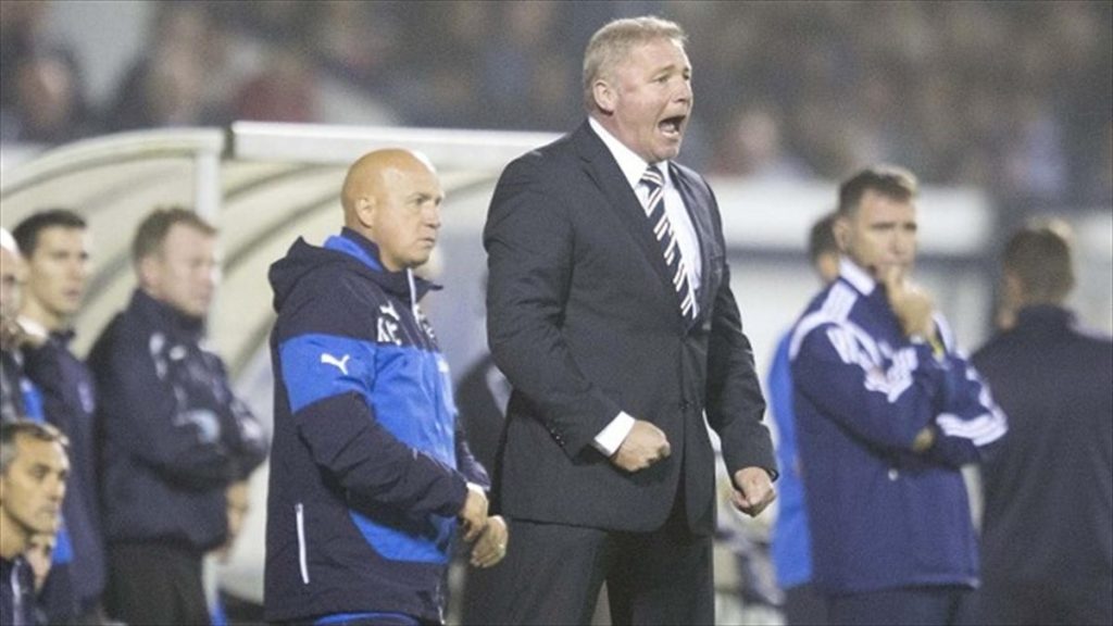 Ally McCoist is a former football player who also served as the manager of Rangers.