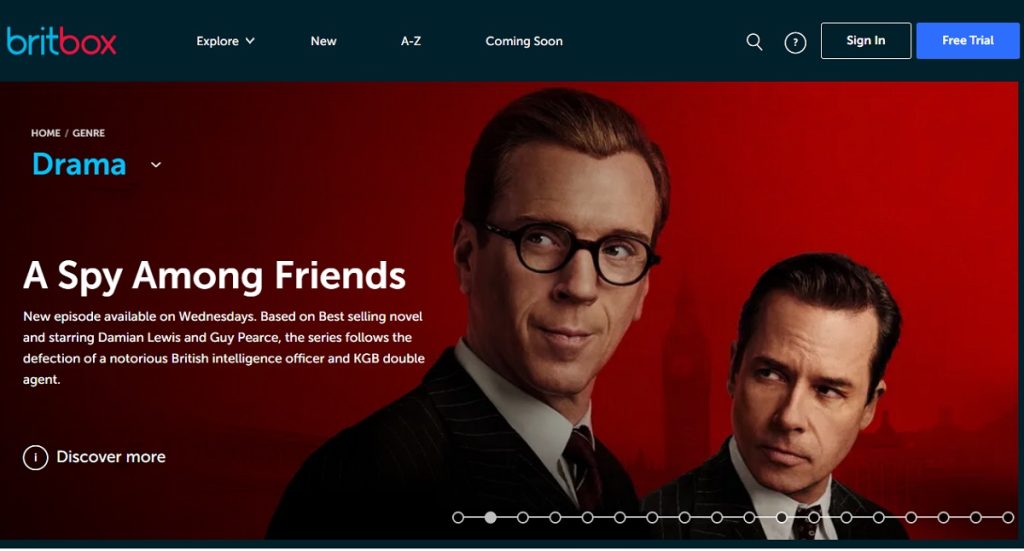 BritBox US is the home of many British TV dramas.