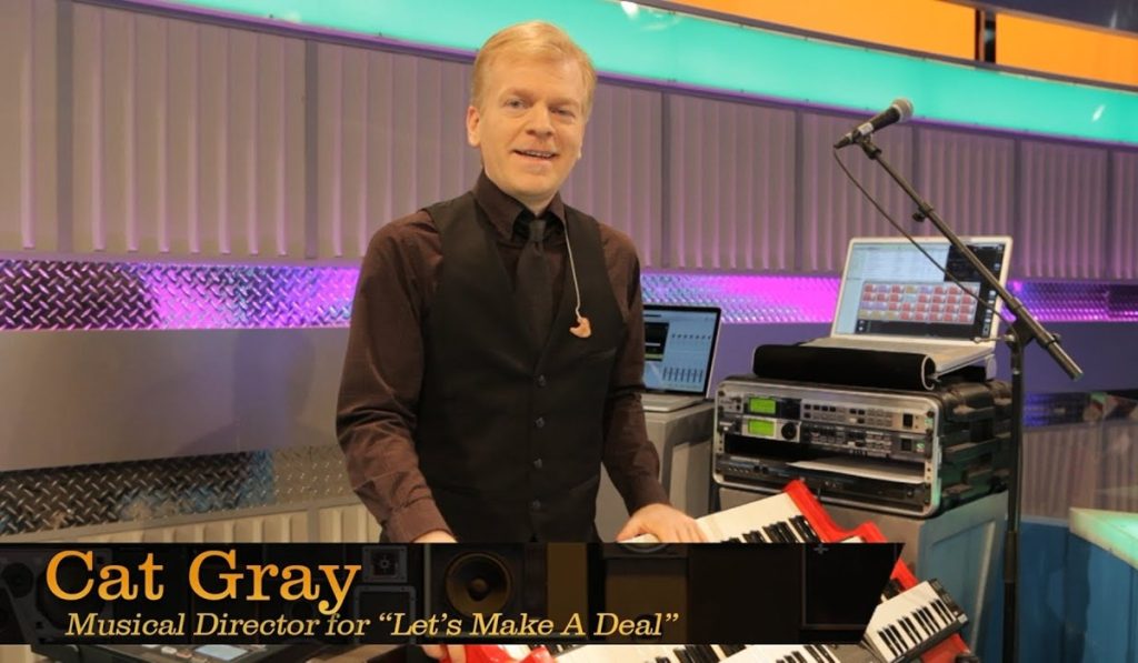 Cat Gray provides music accompaniment on Let's Make a Deal