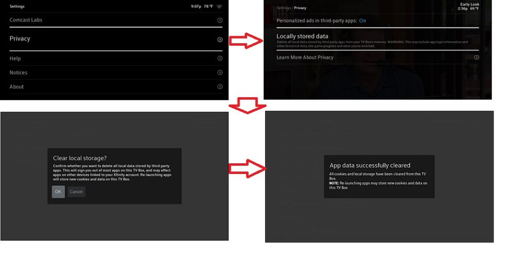 Clearing the cache can fix several streaming issues.