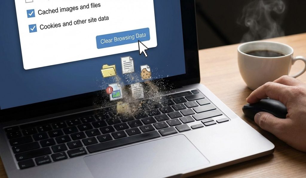 Clearing the cache removes corrupted temporary files that can cause glitches, slow loading, freezing, or sign-in problems