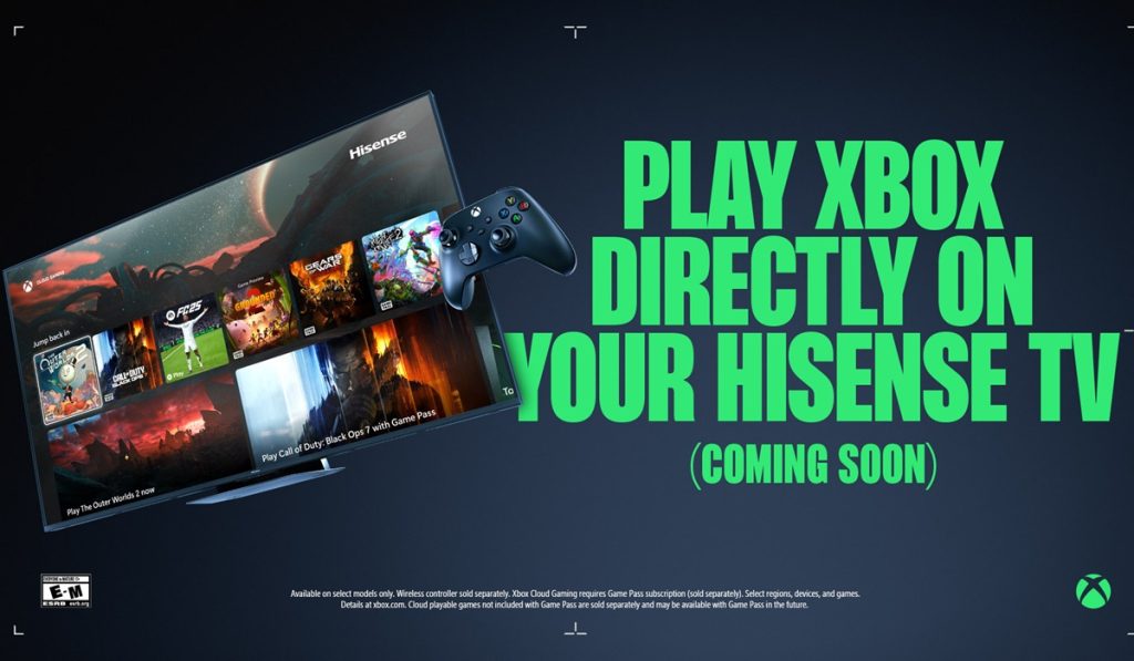 Hisense VIDAA OS will offer several new features, including Xbox cloud gaming.