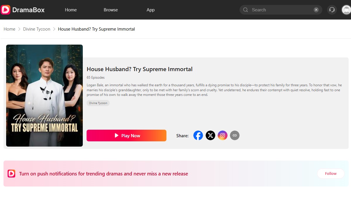 Where to watch House Husband Try Supreme Immortal