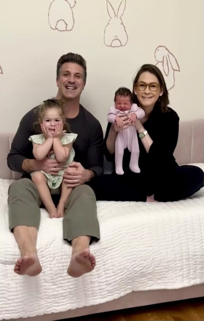 Jessica Tarlov and Brian McKenna with their  daughters, Cleo and Teddy