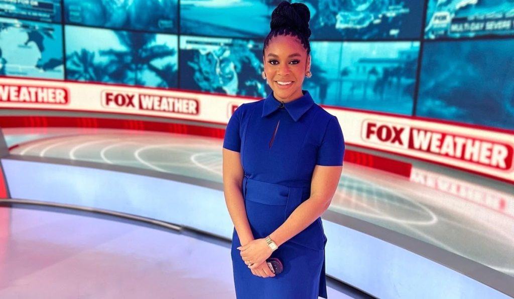 Kiyana Lewis, a Fox Weather on-air meteorologist.