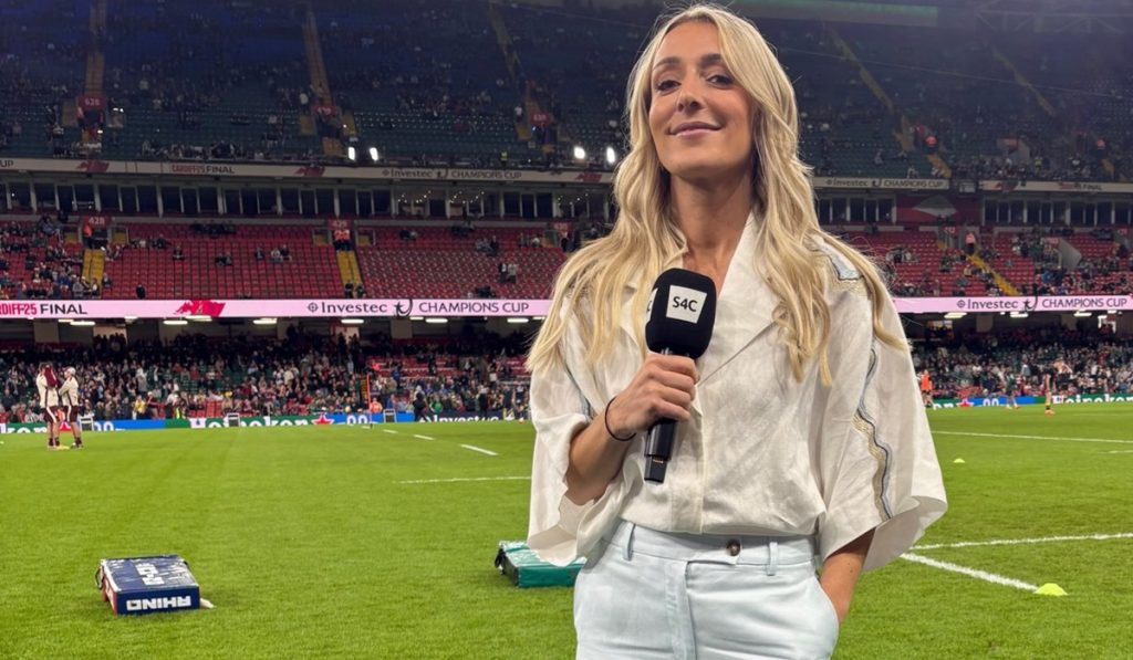 Lauren Salter covers rugby for ITV