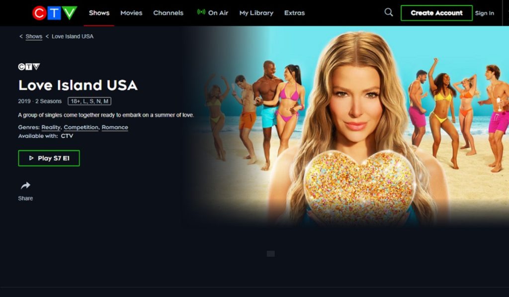 You can watch Love Island USA on CTV in Canada.