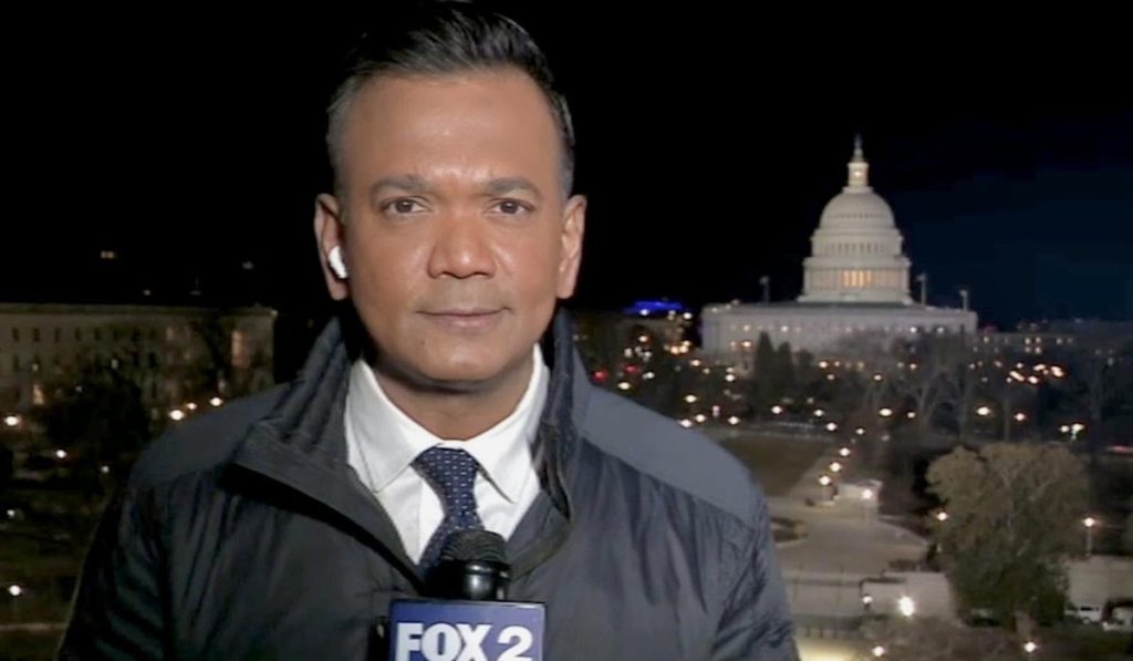Roop Raj is one of the main Fox 2 Detroit news anchors.