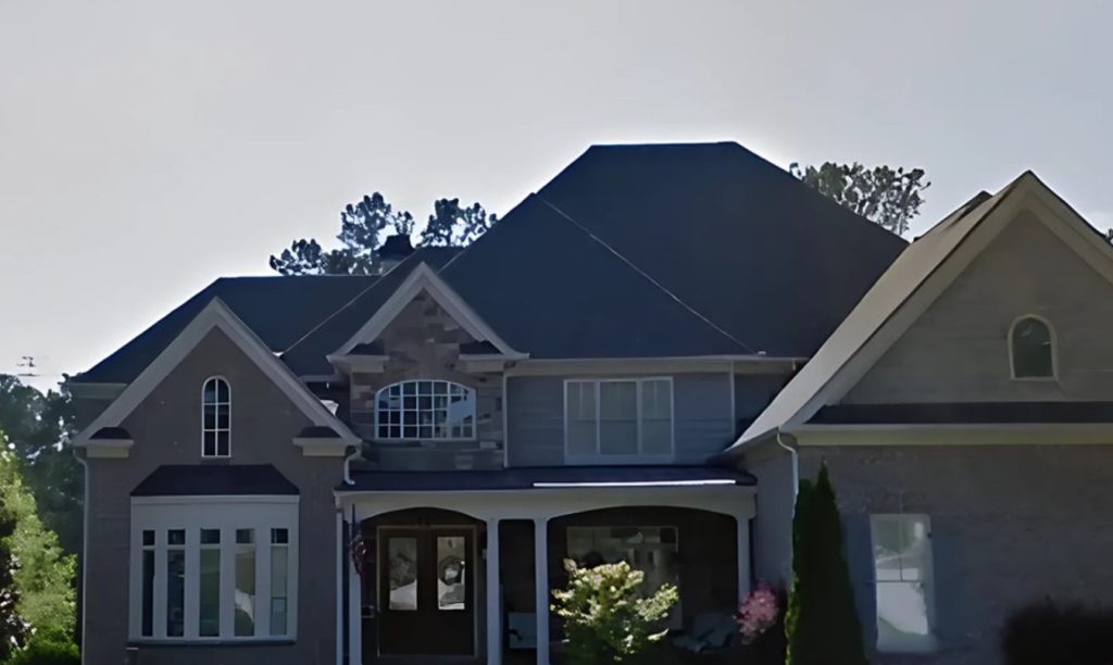 An aerial view of Sanya Richards' hiuse in Kennesaw area.