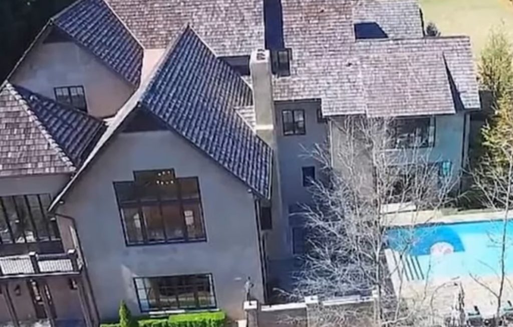 An aerialview of Shereé Whitfield’s home in Atlanta.