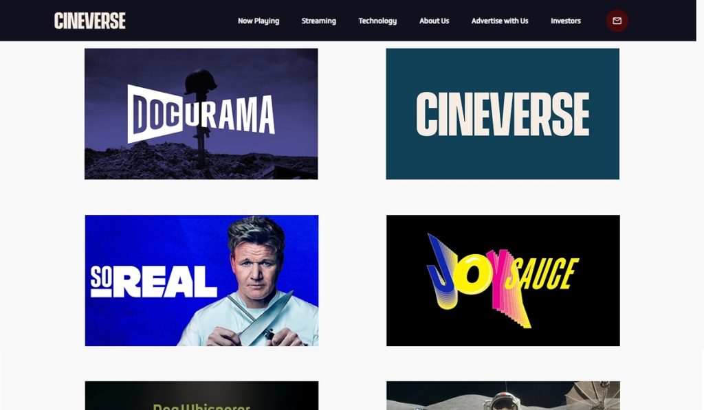 So … Real and Cineverse are two of the several channels operated by the Cineverse corporation.