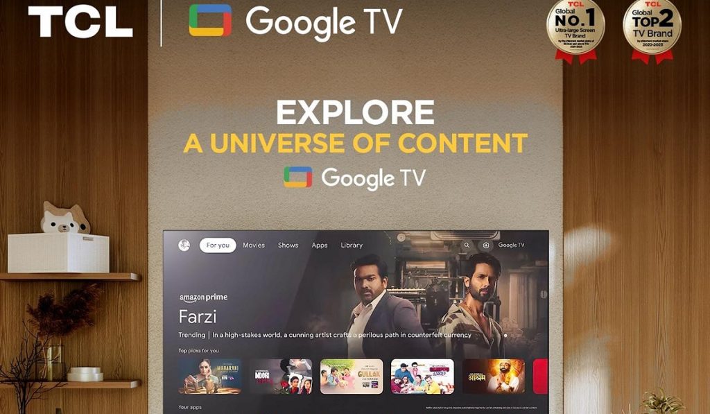 Many TCL TVs run on the Google TV platform.