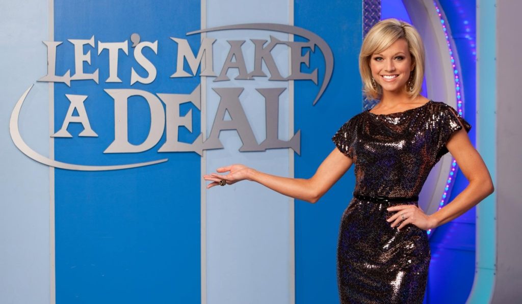 Tiffany Coyne serves as the main model and co-host of Let's Make a Deal