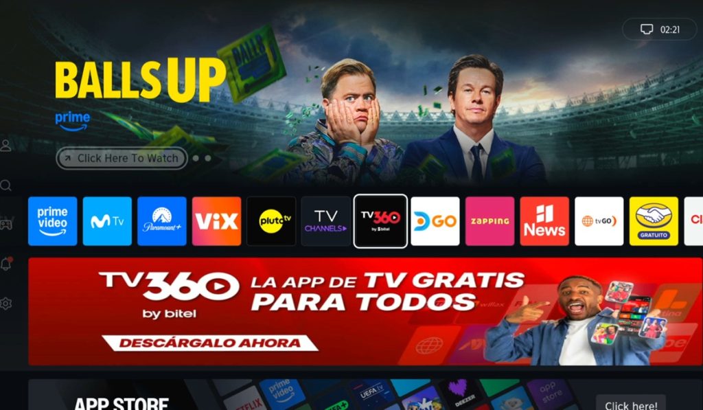 The VIDAA OS is home to several apps