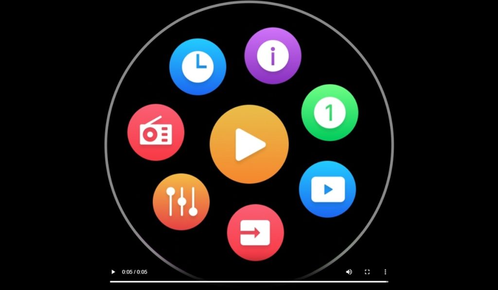 The Wiim soundbar features a 2.1 inch round touchscreen display.
