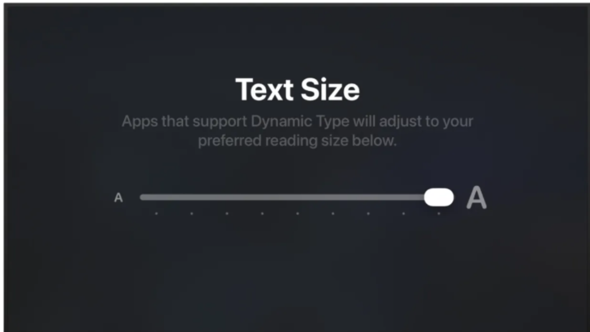 apple text scaling