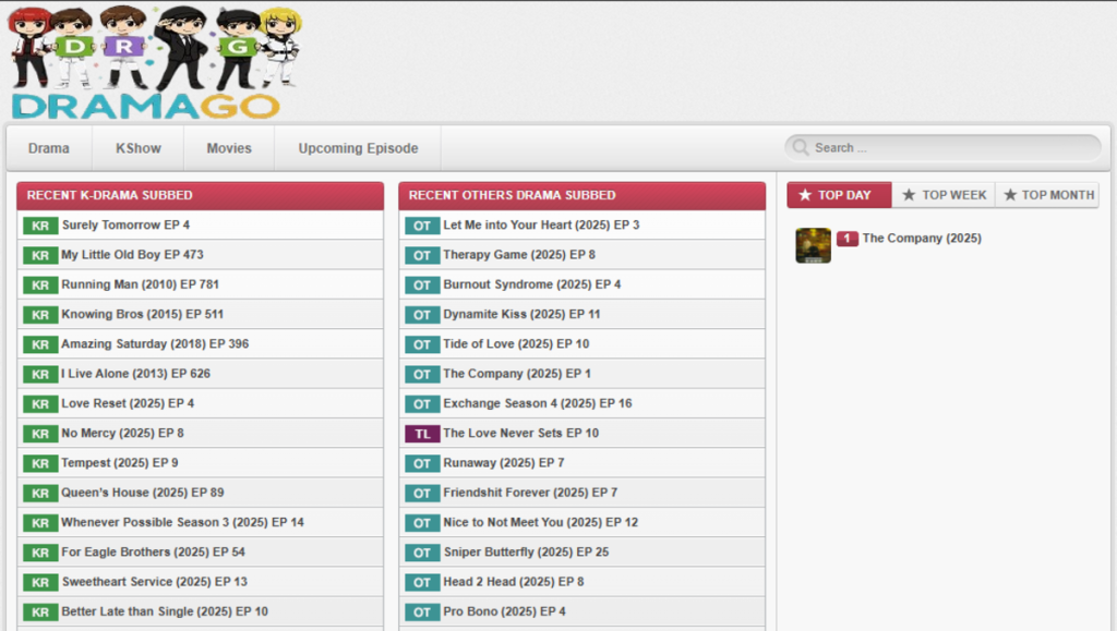 Copyrighted material on DramaGO - Image: DramaGO.mum