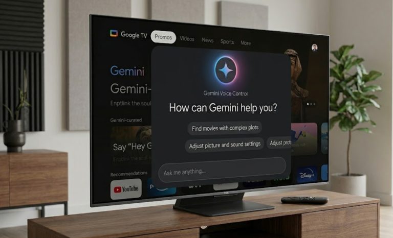 An image depicting the new Gemini TV voice control on TCL TV
