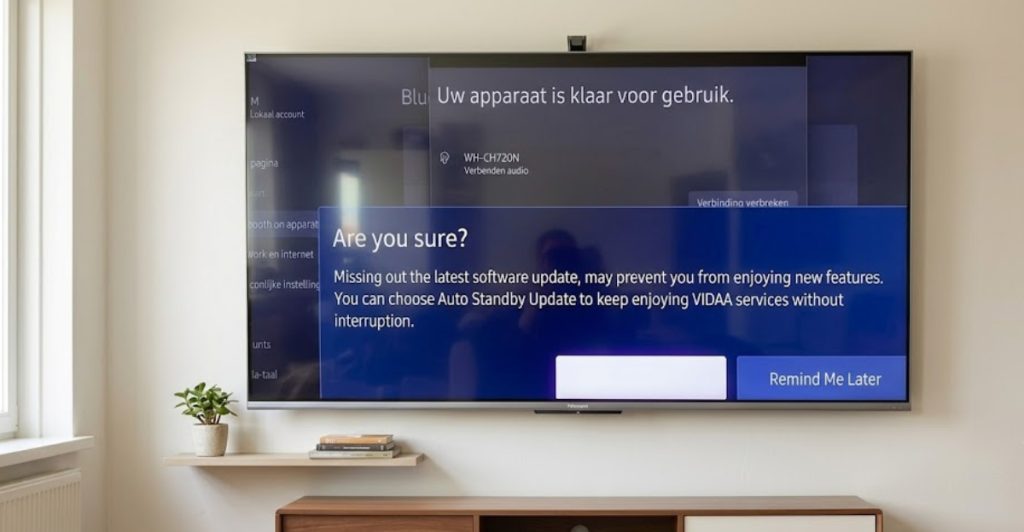 Hisense TV update notification loop