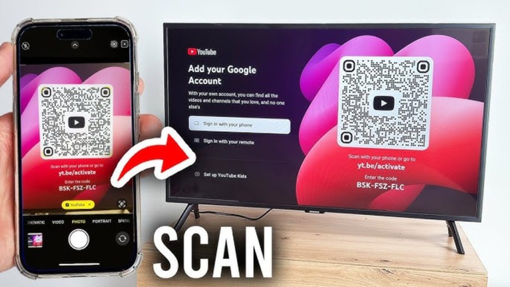 YouTube QR sign in