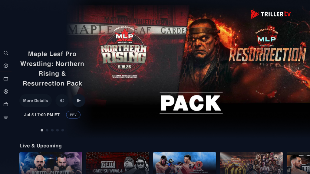 Triller TV homepage