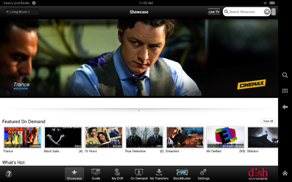 Dish Anywhere homepage