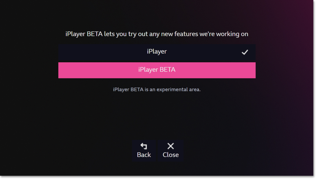 BBC iPlayer BETA