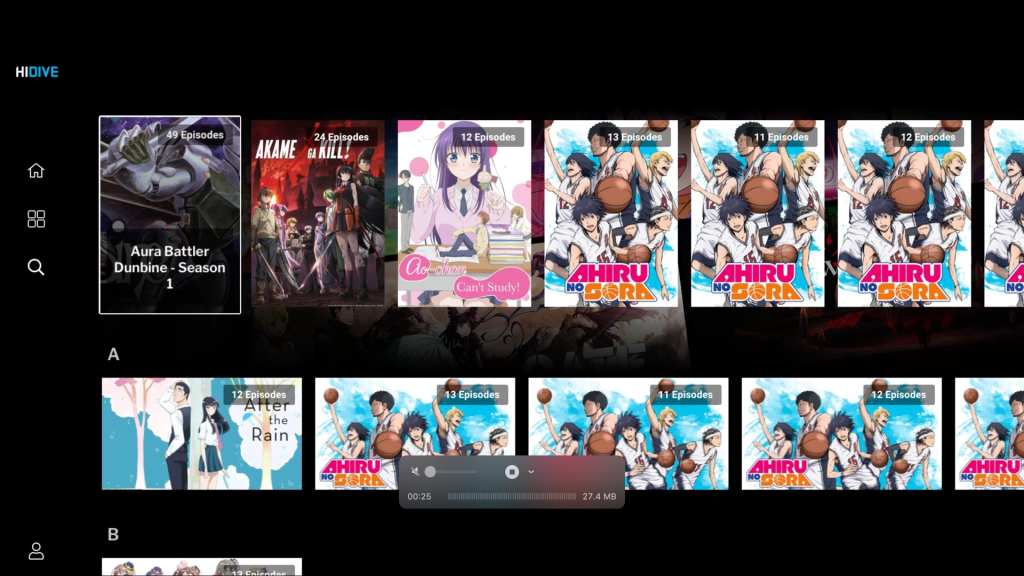 HiDive homepage