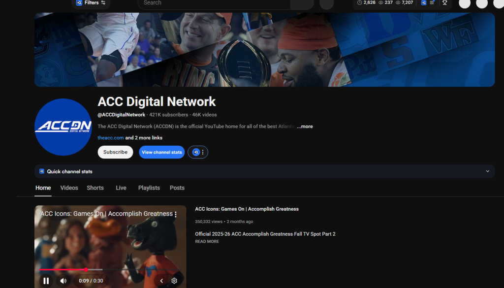 ACC YouTube