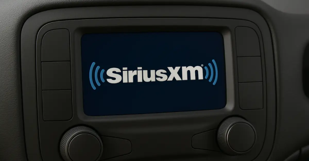 SiriusXM on a car