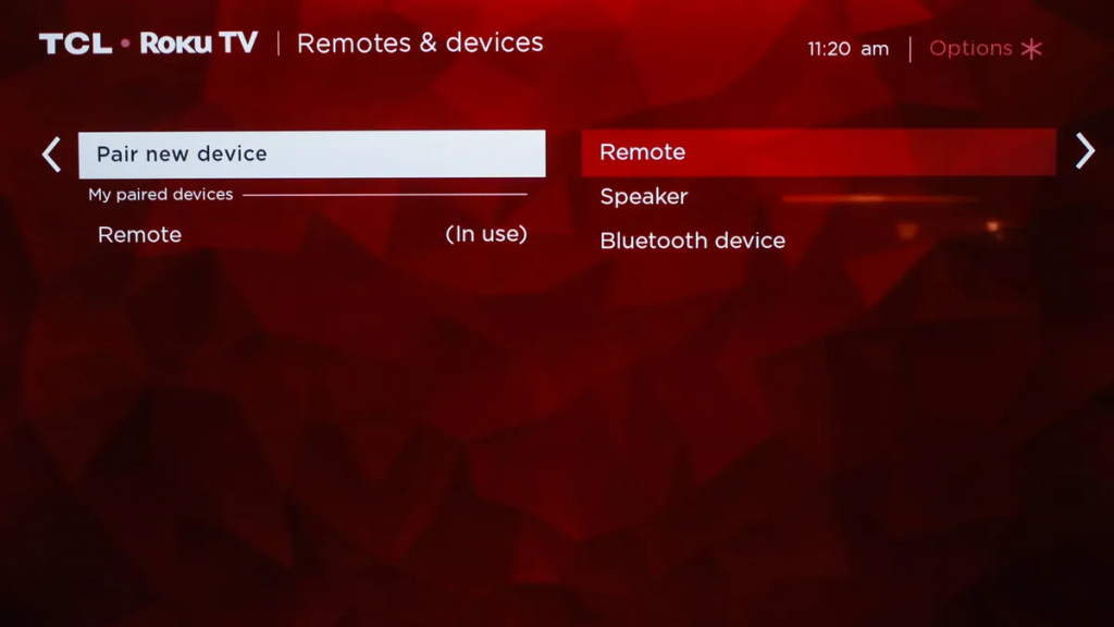 How to pair a new remote