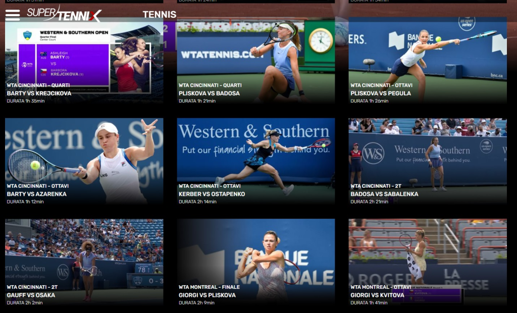SuperTennis homepage