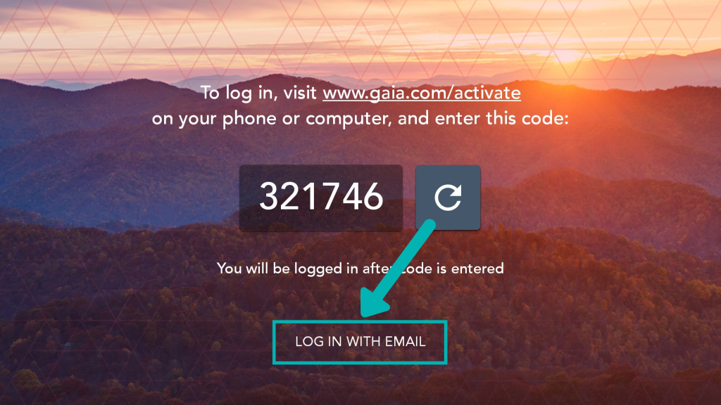 Gaia app login with email