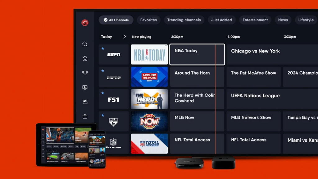 Fubo TV on various devices