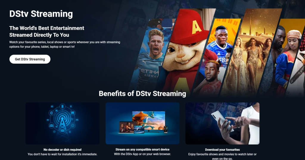 DStv Stream page