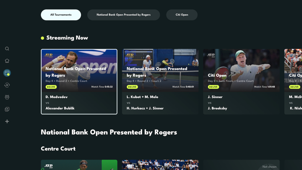 Tennis TV Premium home