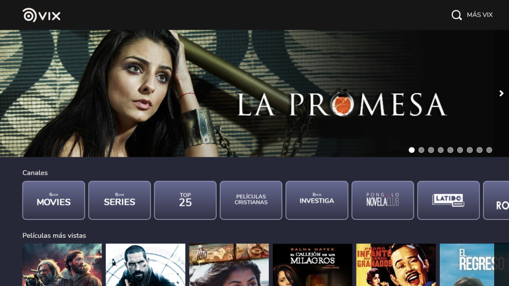 Vix homepage