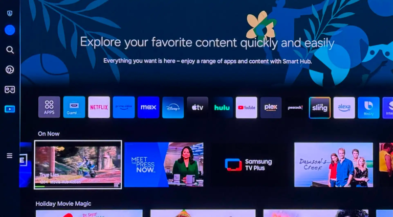 Samsung smart tv home screen