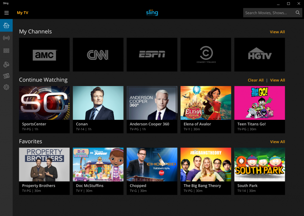 Sing homepage
