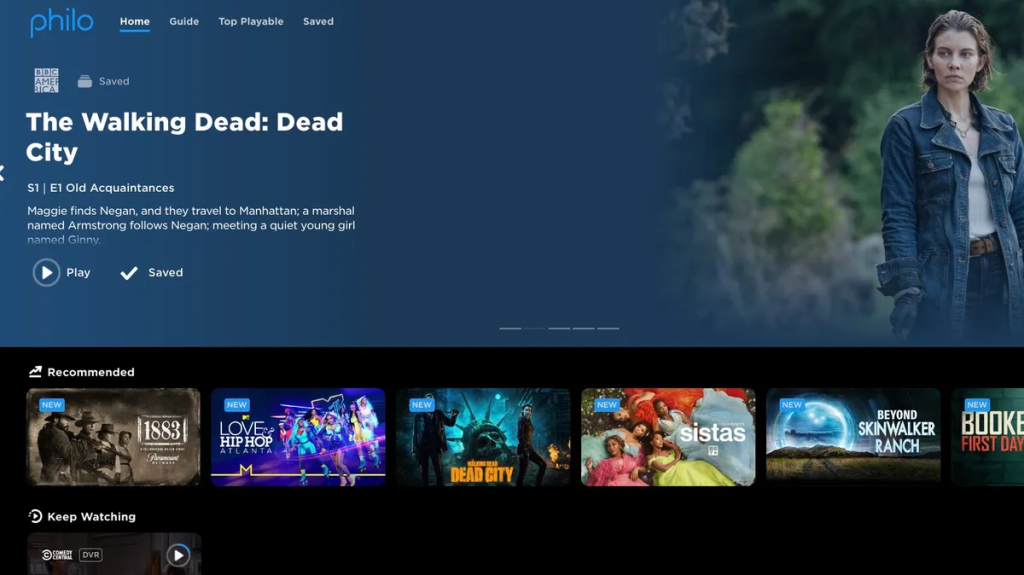 Philo homepage