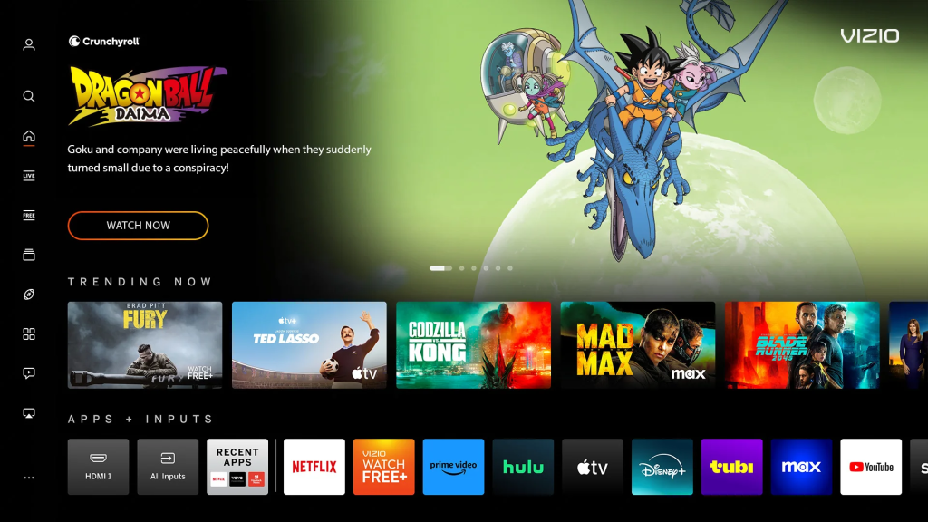 Crunchyroll on Vizio
