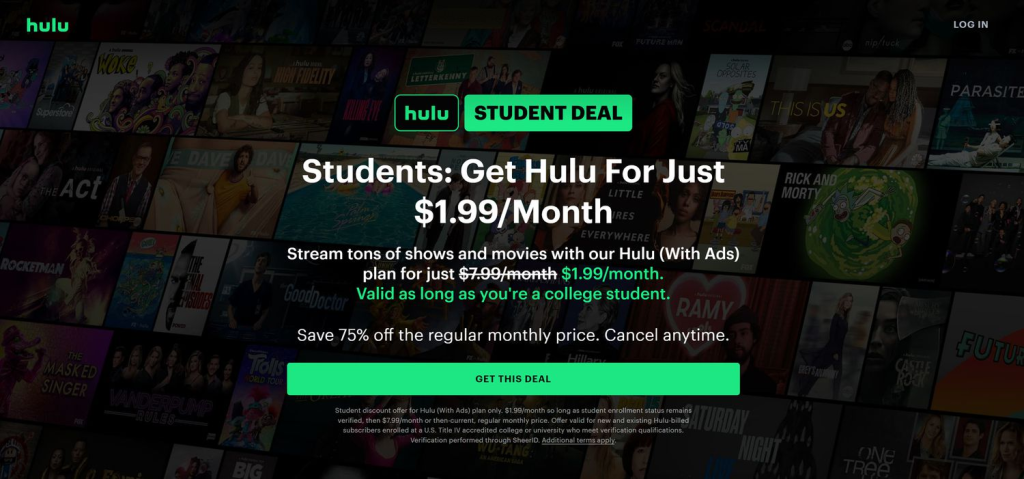 Hulu student discount