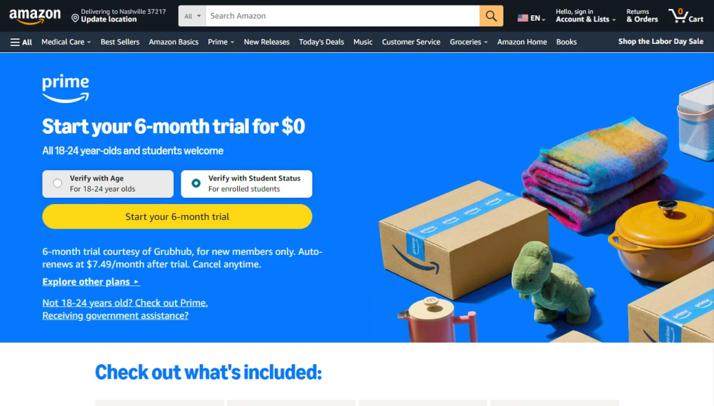 Prime discount