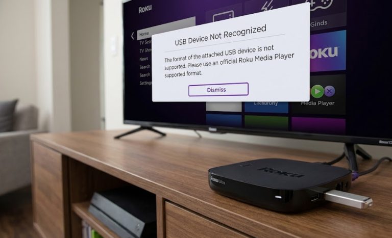 Roku USB drive not recognized