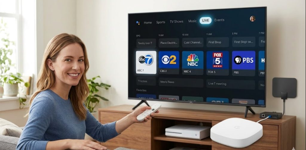 Watch Local Channels on Google TV Streamer