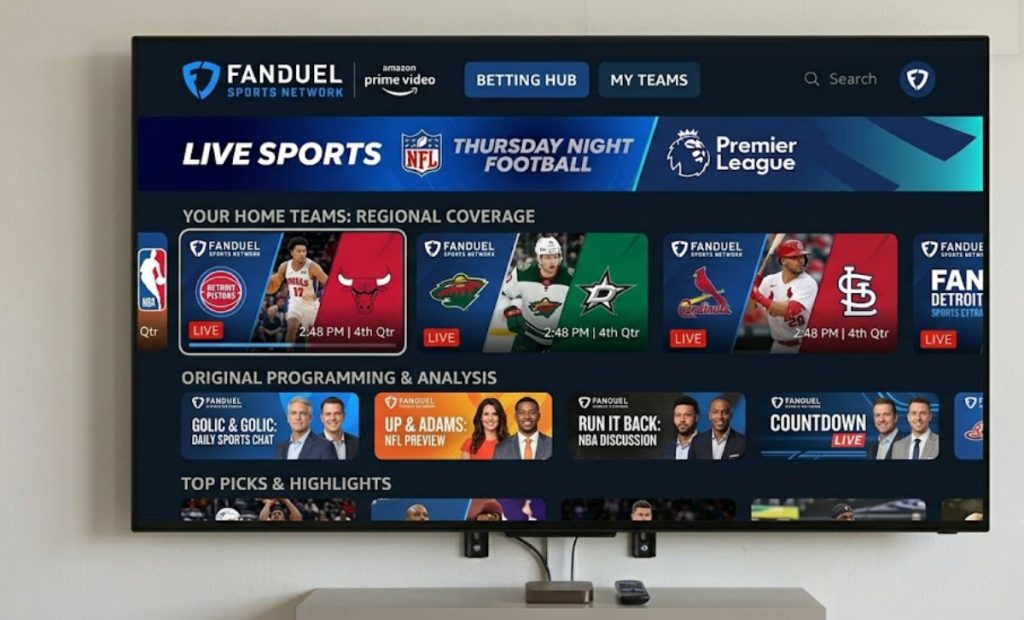 Watch sports on FanDuel Sports Network - Image: Streamdiag